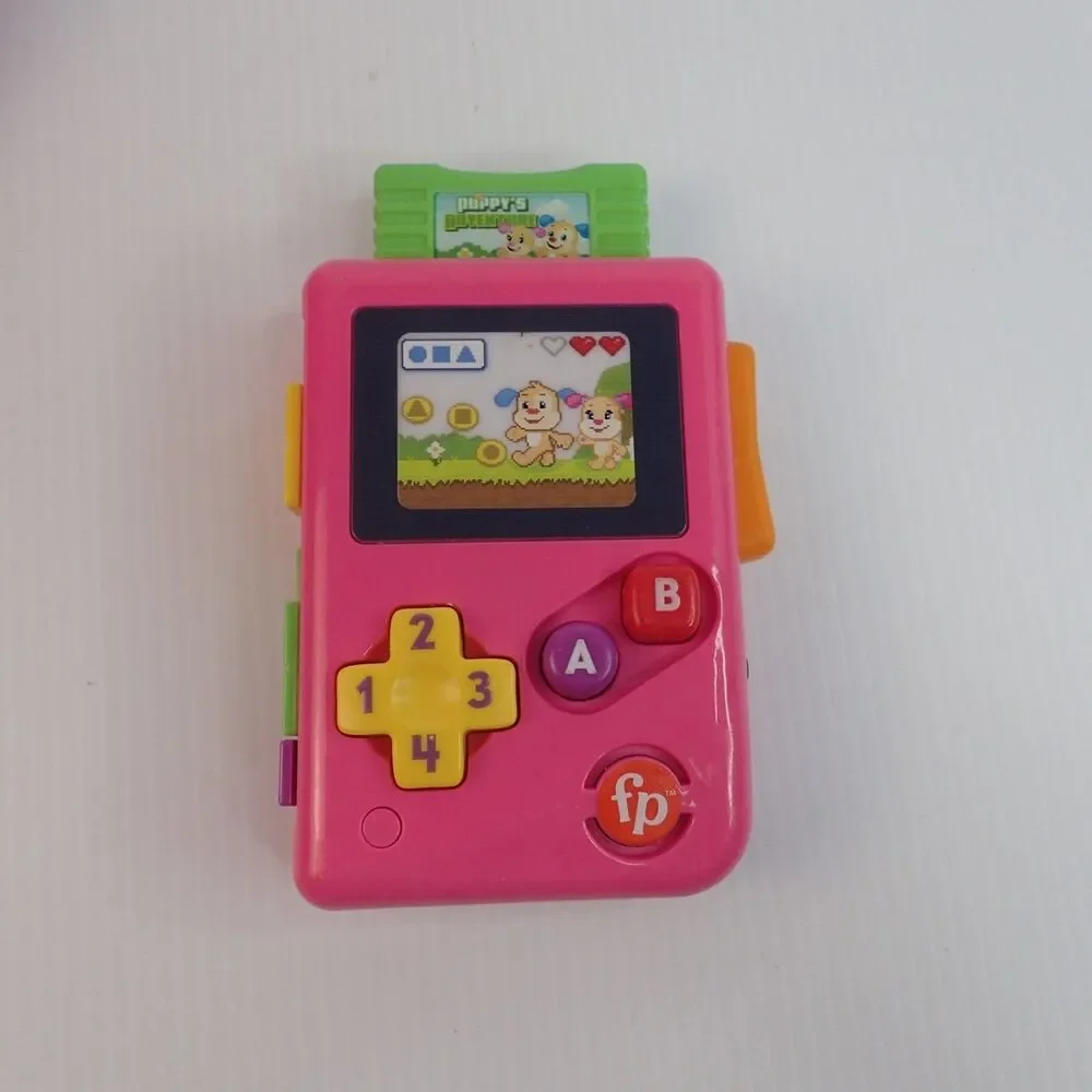 LeapFrog 2 in 1 LeapTop Touch & Laugh & Learn Pink LIL' GAMER Lot of 2 Toys